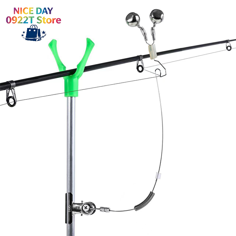Fishing Equipment Kit - กระดิ่งเตือนปลากัด 1 ชิ้น ทำจากสแตนเลส สำหรับคันเบ็ด แจ้งเตือนเมื่อปลากัดเหยื่อ