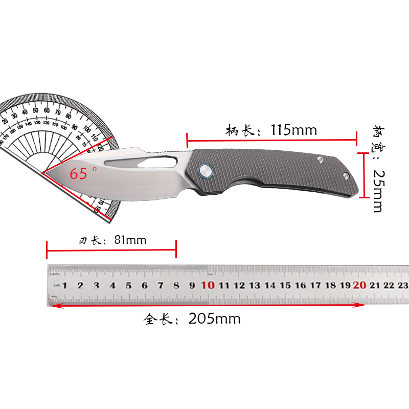 Fishing Equipment Kitchener - มีดพับเหล็ก M390 ด้ามจับโลหะผสมไทเทเนียมใหม่ อเนกประสงค์ ใช้สำหรับตกปลา เอาตัวรอด