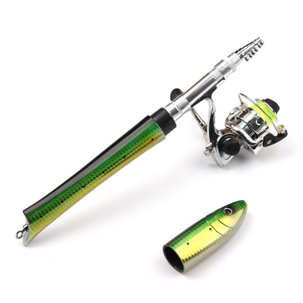 Fishing Equipment Kit - เบ็ดตกปลา Telescopic Rod แบบพกพา Mini Fish