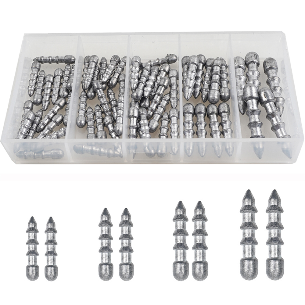 Trout Fishing Lure - เหยื่อหนอนตกปลาแบบถ่วงน้ำหนัก60ชิ้น