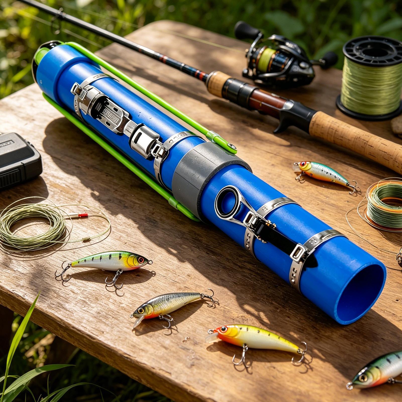 Trout Fishing Lure - คันเบ็ดตกปลาแบบสปินนิ่งพร้อมรอก สำหรับตีเหยื่อตกปลา ใช้ได้กับปลาแบส ปลาเทราต์ ปลาดุก ปลาทะเล