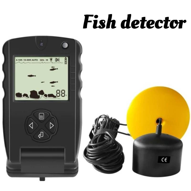 Fishing Equipment In English - เครื่องตรวจจับปลาโซนาร์ เครื่องตรวจจับปลาแบบพกพาน้ำหนักเบา เครื่องตรวจจับปลาแบบมีสายสำหรับกิจกรรมกลางแจ้ง อุปกรณ์ตกปลา เครื่องมือตกปลา