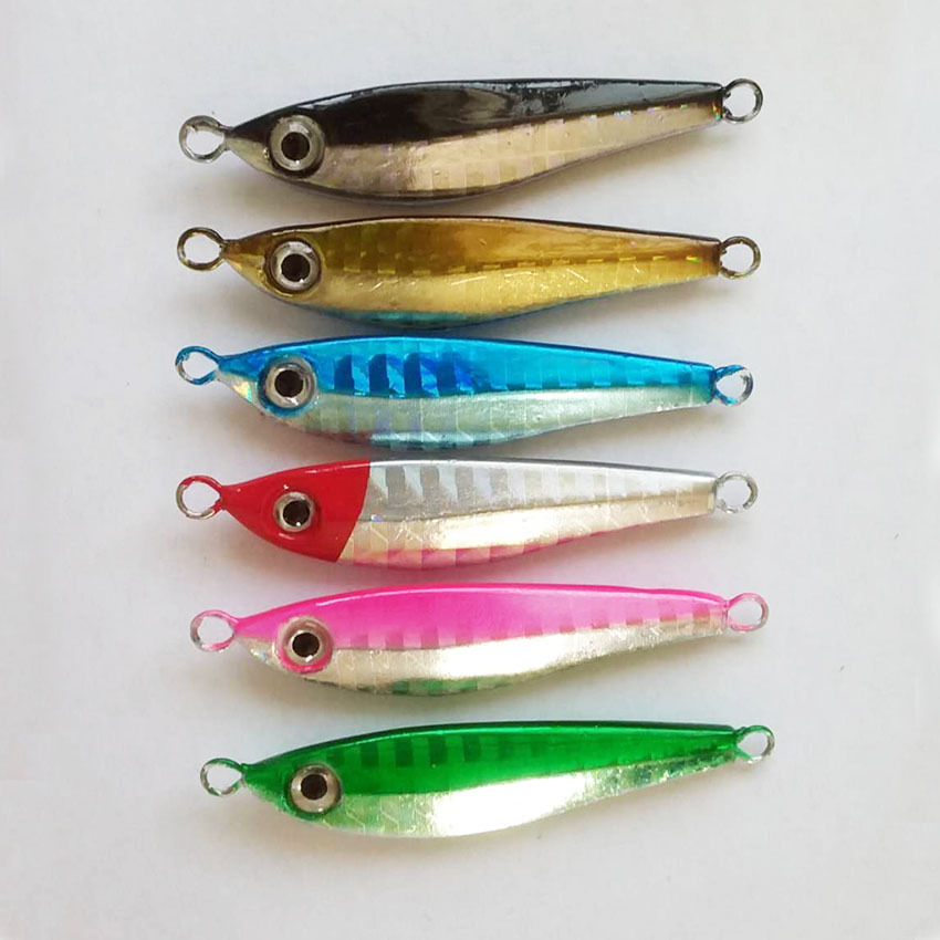 Fishing Equipment Deals - เหยื่อปลอมตกปลาแบบแข็งเหยื่อตกปลาแบบจับปลากะพง1ชิ้นขนาด5กรัม/8กรัม/12กรัม/18กรัม