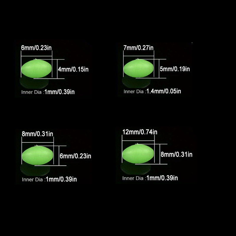 100 ชิ้น/ล็อตรูปไข่ Night Lumi - Fishing Equipment Used บทวิจารณ์และราคา