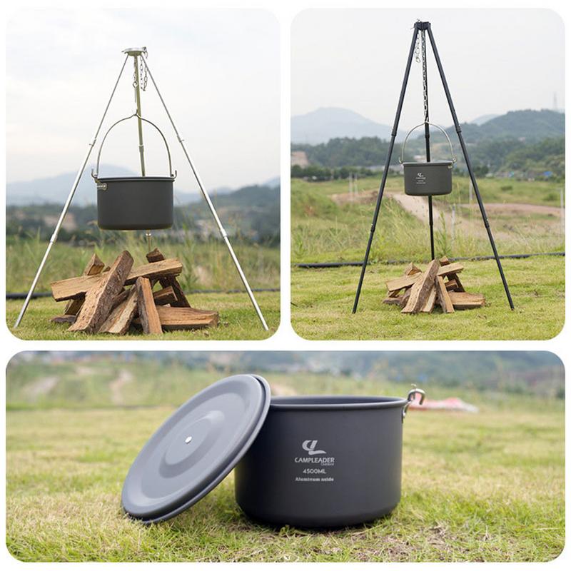 4.5L Camping แขวนหม้อเครื่องคร - Fishing Equipment Kitchener บทวิจารณ์และราคา