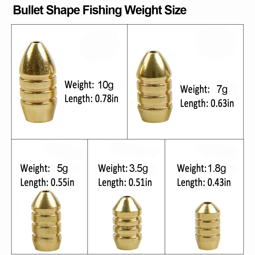 10 ชิ้นทองเหลืองตกปลาน้ําหนักท - Trout Fishing Lure บทวิจารณ์และราคา