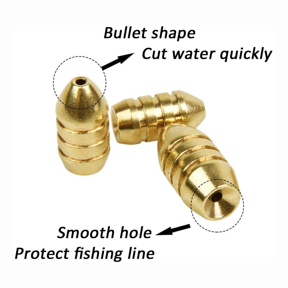 10 ชิ้นทองเหลืองตกปลาน้ําหนักท - Trout Fishing Lure บทวิจารณ์และราคา
