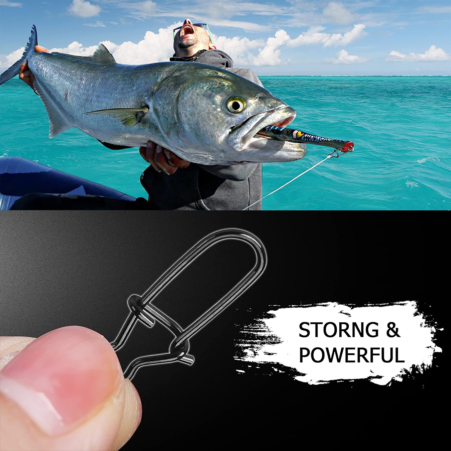 50 ชิ้น Crankbait Snaps สแตนเล - Fishing Equipment Used บทวิจารณ์และราคา