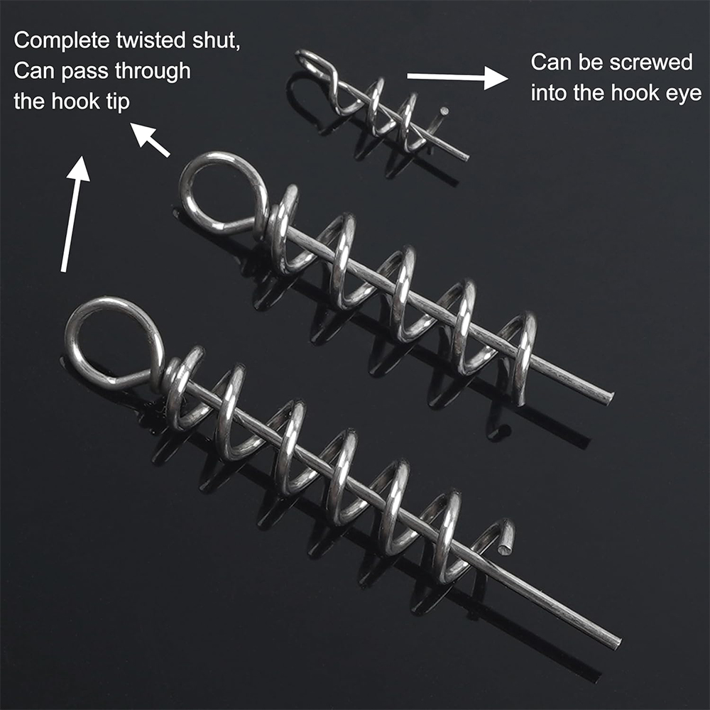 50 ชิ้นฤดูใบไม้ผลิ Twist Lock  - Fishing Equipment Used บทวิจารณ์และราคา