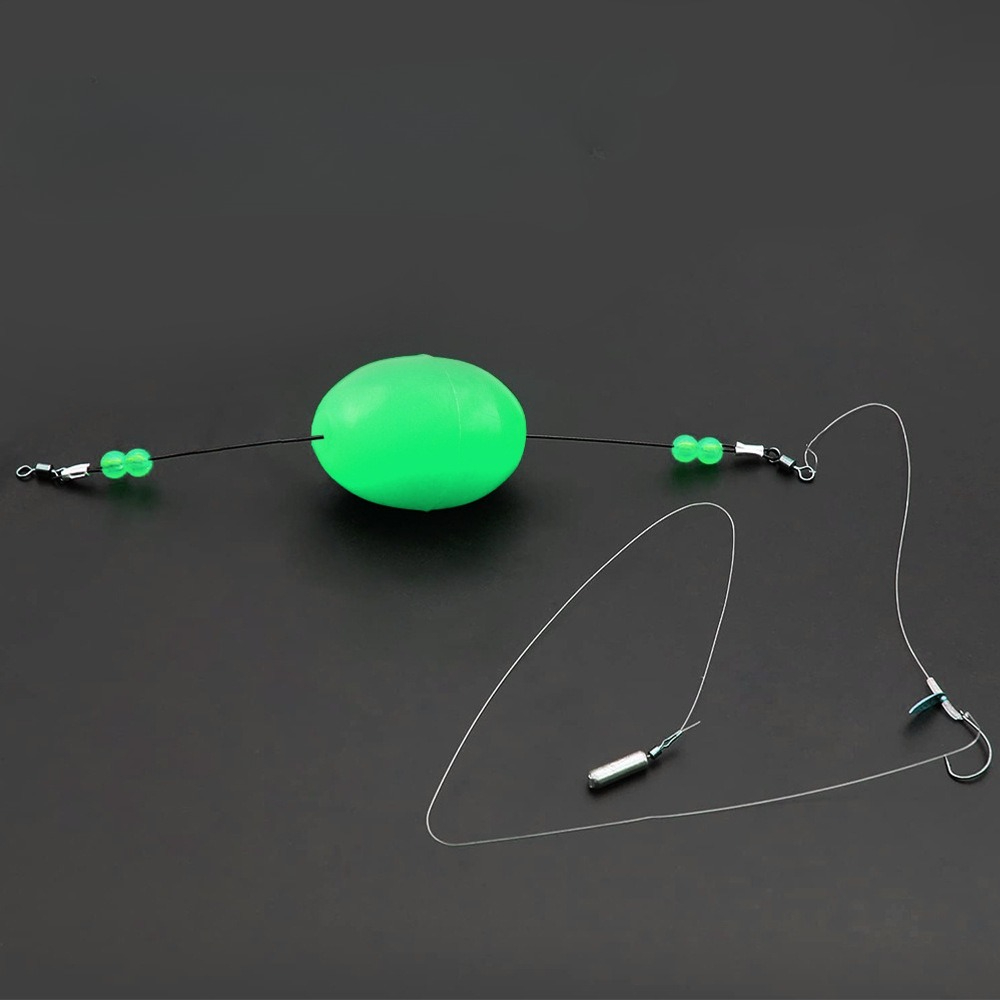 ลูกปัดเรืองแสงรูปไข่ ขนาด 3x4  - Night Float Fishing บทวิจารณ์และราคา
